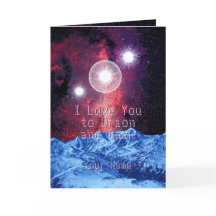 I Liebe Sie zu Orion und zur Rückseite mit Ihrem