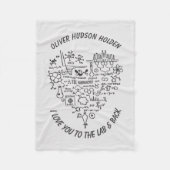 I Liebe Sie zum Labrador und hinteren Fleecedecke (Vorderseite)