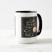 I Liebe Sie zum Mond-und Rückseiten-Schwarzen Tasse (VorderseiteRechts)