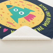 I Liebe Sie zum Mond und zum hinteren Rocketship Sherpadecke (3/4)