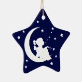 I Liebe Sie zum Mond und zur hinteren Verzierung Keramikornament (Rechts)