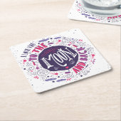 I Liebe Sie zum Mond und zur Rückseite 4 Rechteckiger Pappuntersetzer (angewinkelt)