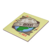 I Liebe Sie zum Mond und zur Rückseite - Fliese (Seite)