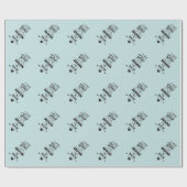 I Liebe Sie zum Mond und zur Rückseite Geschenkpapier (Flach)