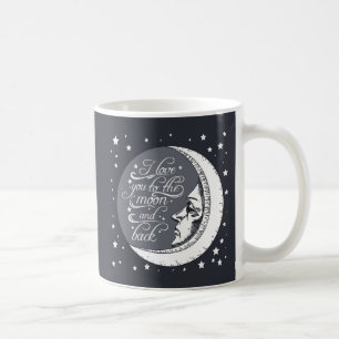 I Liebe Sie zum Mond und zur Rückseite Kaffeetasse