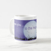 I Liebe Sie zum Mond und zur Zurück-Junge Kaffeetasse (Vorderseite Links)