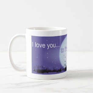 I Liebe Sie zum Mond und zur Zurück-Junge Kaffeetasse