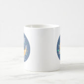 I Liebe Sie zur Mond-und Rückseiten-Blau-Tasse Kaffeetasse (Mittel)