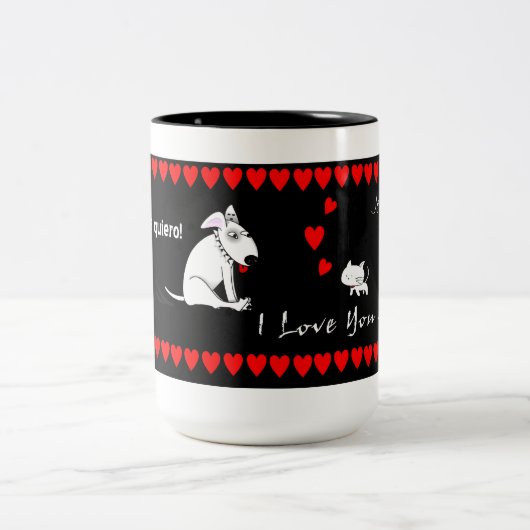 I Liebe Sie Zwei-Ton Tasse (Mittel)