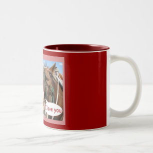 I Liebe Sie Zweifarbige Tasse