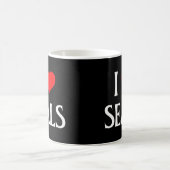 I Liebe Siegel Ich Herz Siegel Siegel Marine Mamma Kaffeetasse (Mittel)