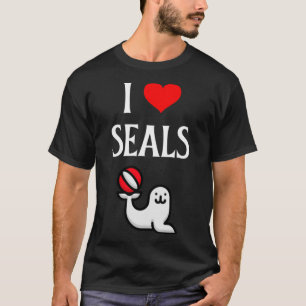 I Liebe Siegel Ich Herz Siegel Siegel Marine Mamma T-Shirt