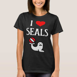 I Liebe Siegel Ich Herz Siegel Siegel Marine Mamma T-Shirt