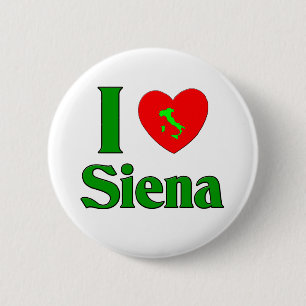I Liebe Siena Italien Button