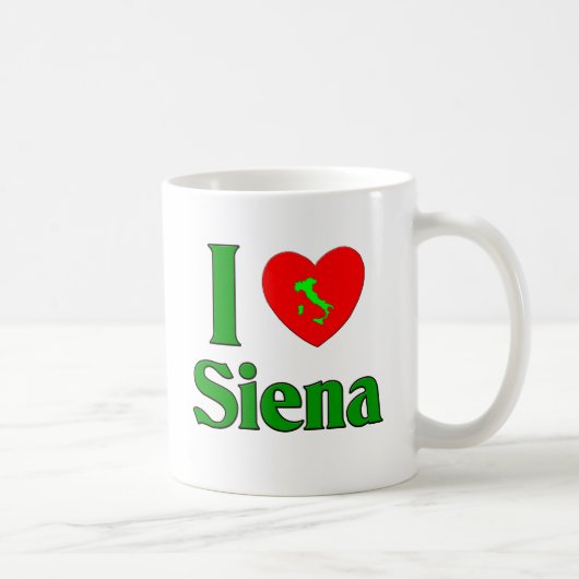 I Liebe Siena Italien Kaffeetasse (Rechts)