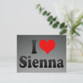 I Liebe Sienna Postkarte (Stehend Vorderseite)