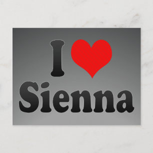 I Liebe Sienna Postkarte