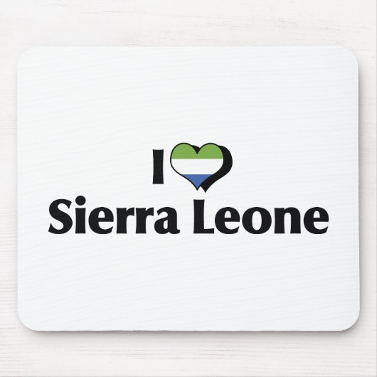 I Liebe Sierra Leone Flag Mousepad (Vorne)