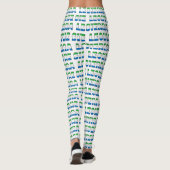 I Liebe Sierra Leone Flaggenfarben Typografie Must Leggings (Rückseite)