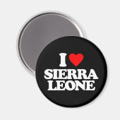 I LIEBE SIERRA LEONE MAGNET (Vorderseite/Rückseite)