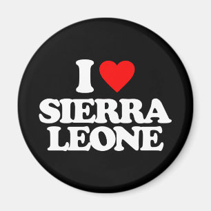 I LIEBE SIERRA LEONE MAGNET