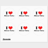 I Liebe Silicon Valley Aufkleber (Blatt)