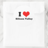 I Liebe Silicon Valley Aufkleber (Tasche)