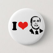 I Liebe Silvio Berlusconi Button (Vorderseite)