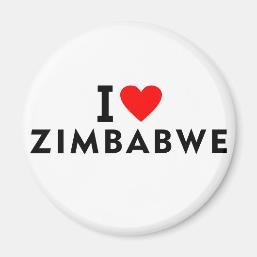 I Liebe Simbabwe Land wie Herztourismus Magnet (Vorne)