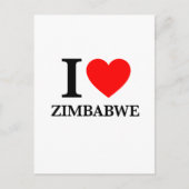I Liebe Simbabwe Postkarte (Vorderseite)