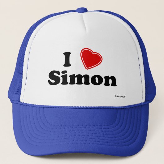 I Liebe Simon Truckerkappe (Vorderseite)