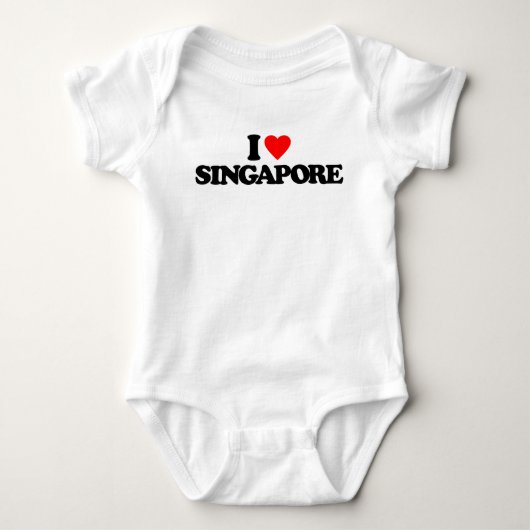 I LIEBE SINGAPUR BABY STRAMPLER (Vorderseite)