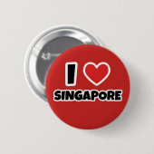 I Liebe Singapur Button (Vorne & Hinten)
