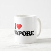 I LIEBE SINGAPUR KAFFEETASSE (VorderseiteRechts)