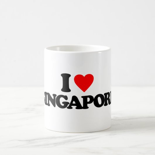 I LIEBE SINGAPUR KAFFEETASSE (Mittel)