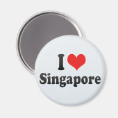 I Liebe Singapur Magnet (Vorderseite/Rückseite)