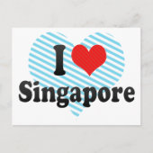 I Liebe Singapur Postkarte (Vorderseite)
