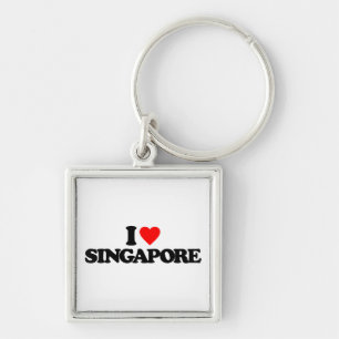 I LIEBE SINGAPUR SCHLÜSSELANHÄNGER