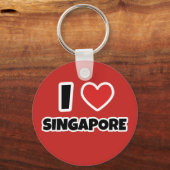 I Liebe Singapur Schlüsselanhänger (Vorderseite)
