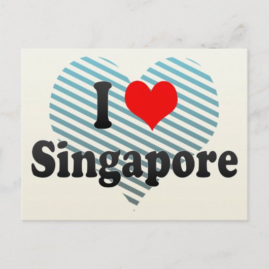 I Liebe Singapur, Singapur Postkarte (Vorderseite)