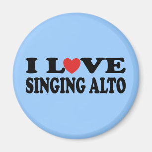 I Liebe Singing Alto Music Gift Magnet