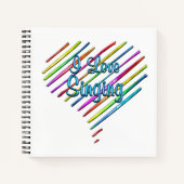 I Liebe Singing Notizblock (Vorderseite)