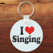 I Liebe Singing Schlüsselanhänger (Vorderseite)