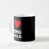 I LIEBE SINGLE KAFFEETASSE (Vorderseite Links)