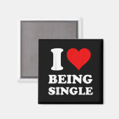 I LIEBE SINGLE MAGNET (Vorderseite/Rückseite)