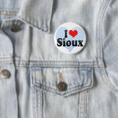I Liebe Sioux Button (Beispiel)