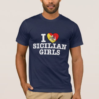 I Liebe sizilianische Mädchen T-Shirt