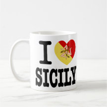 I Liebe Sizilianische Tasse