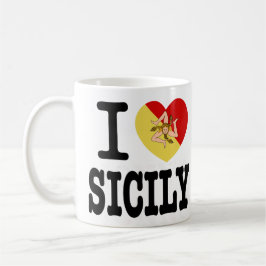 I Liebe Sizilianische Tasse