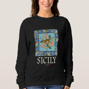 I Liebe Sizilien, Sizilien Italien Illustration Gr Sweatshirt